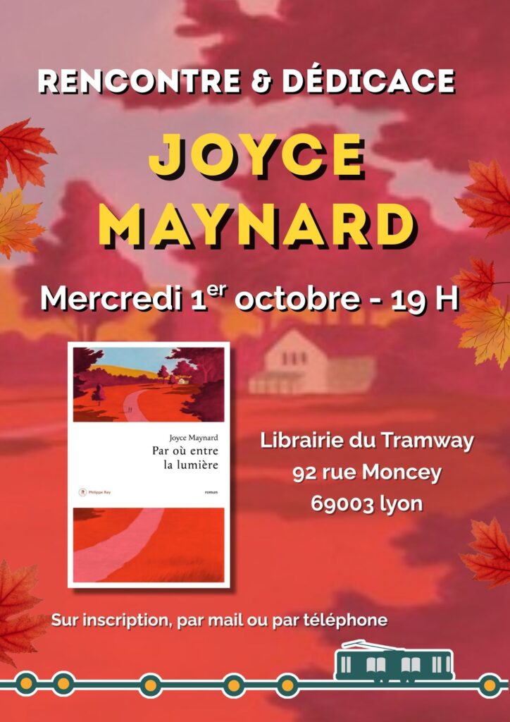 Affiche de la rencontre avec Joyce Maynard
