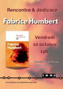 Affiche de la rencontre avec Fabrice Humbert