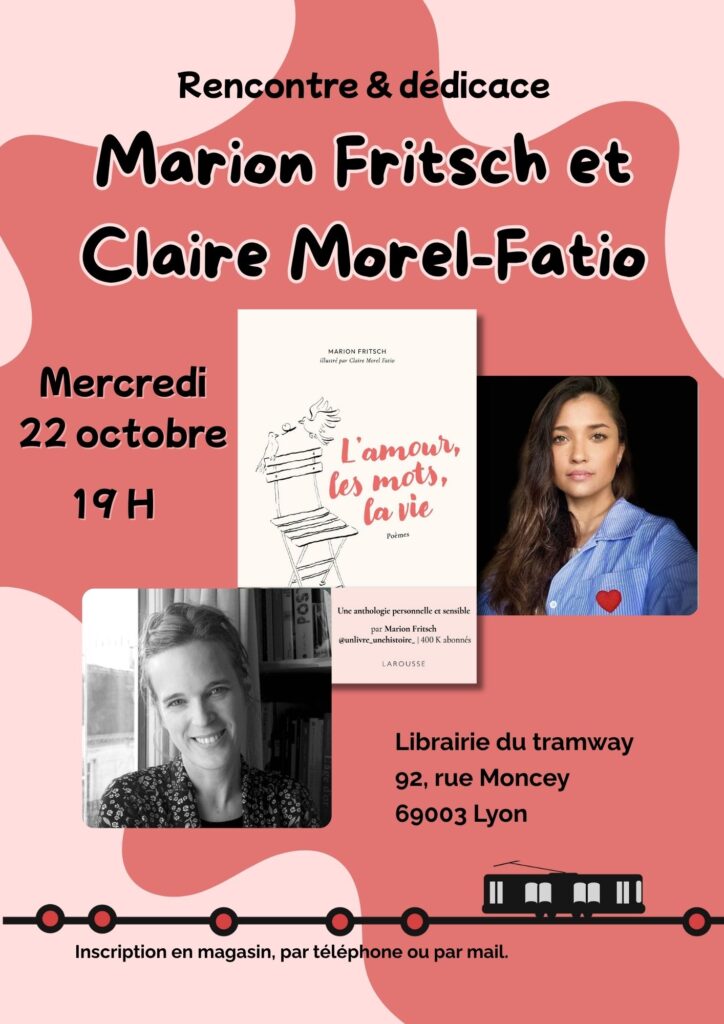 Affiche de la rencontre avec Marion Fritsch et Claire Morel-Fatio