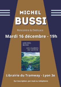 Affiche de la rencontre avec Michel Bussi