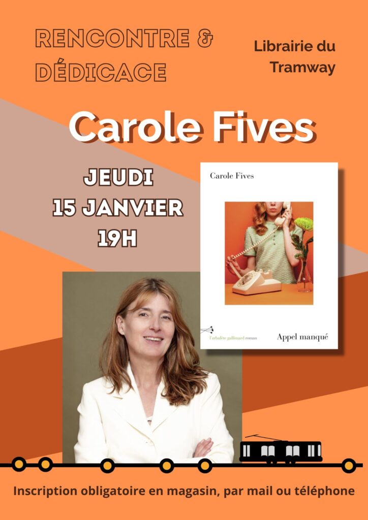 Affiche rencontre Carole Fives jeudi 15 janvier 2026 à 19h
