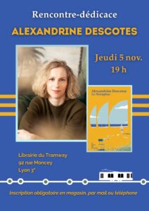 Affiche de la rencontre avec Alexandrine Descotes.